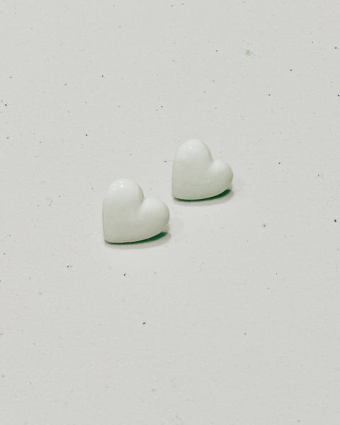 Porcelain Heart Earrings