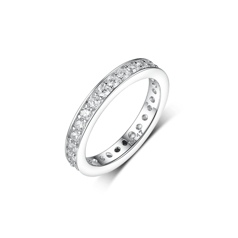 Ring track with large cubic zirconia V2