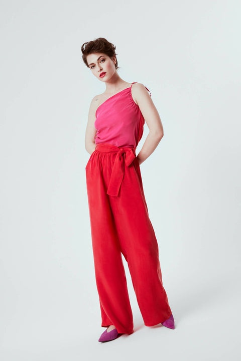 Giyi Red Easy Pants