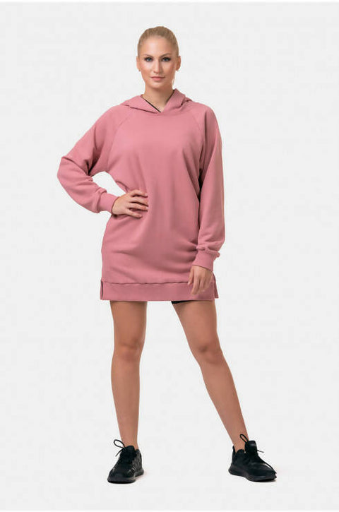 Nebbia Women's Everyday Hero Long Sweatshirt With A Hoodie