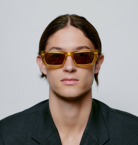 Fame Yellow Transparent Sunglasses