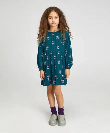 Sad Flower Print Dress