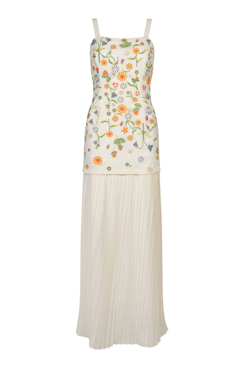 Eliza Embroidered Maxi Dress