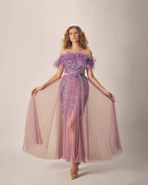 Lavender Meadows Evening Robe