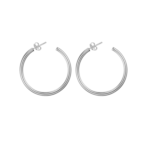 Hula hoop earrings 4 cm