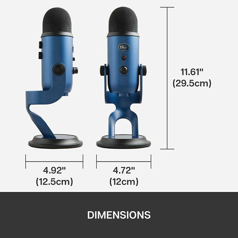 Logitech Blue Yeti USB Mic - MIDNIGHT BLUE