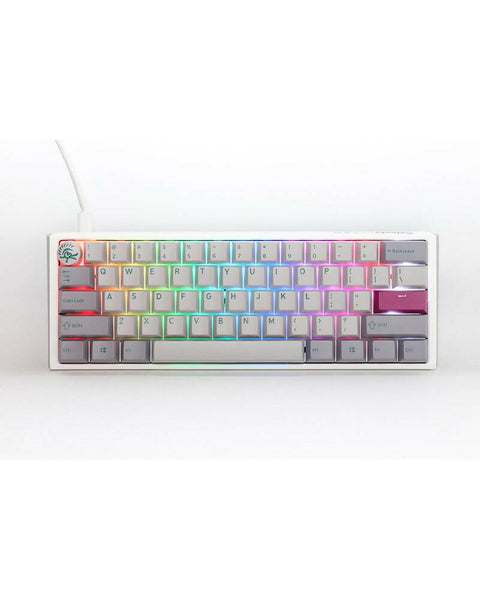 Ducky One 3 Mist Gray بالحجم الكامل 100% Cherry Red Key US