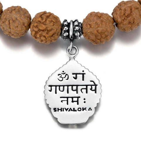 Shivaloka Devadeva Rudraksha Ganesh Protection Bracelet