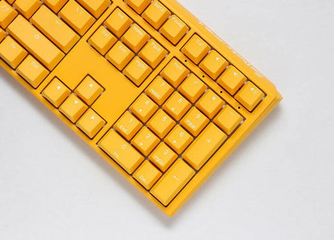 Ducky One 3 Yellow Ducky بالحجم الكامل 100% مفتاح أحمر كرزي أمريكي