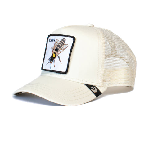 The Queen Bee Trucker Hat White