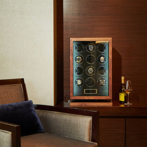 Maja 12 Fingerprint Walnut – Watch Winder