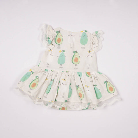 CASA BANANA Chick Avocado Dress