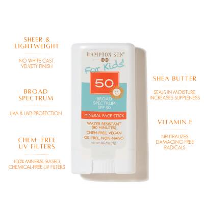 عصا الوجه المعدنية للأطفال بعامل حماية من الشمس SPF 50