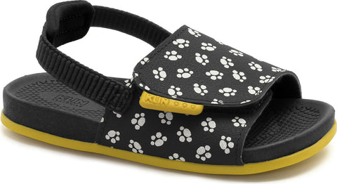 Klin Unisex Black Yellow Flip Flops