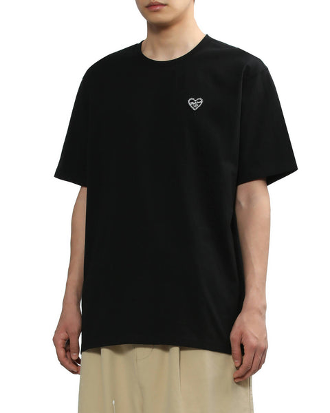 Heart Logo T-shirt in Black