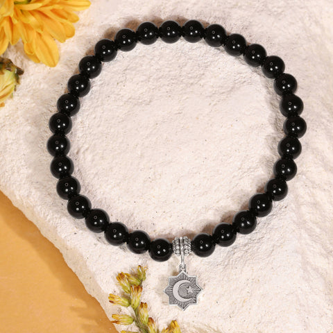 Shivaloka Star & Crescent Onyx Bracelet