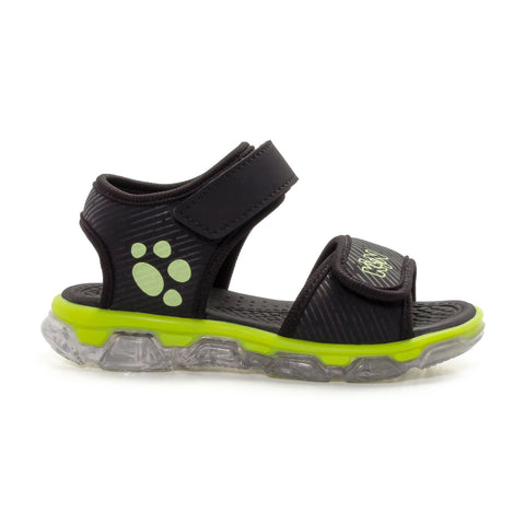 Klin Boy Black Lime Green Sandals