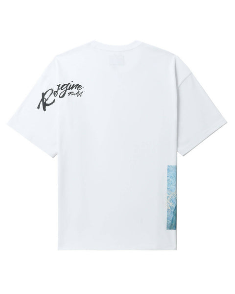 Side Print T-shirt in White