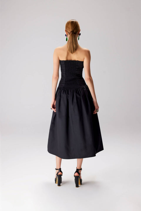 Black Rose Midi Dress