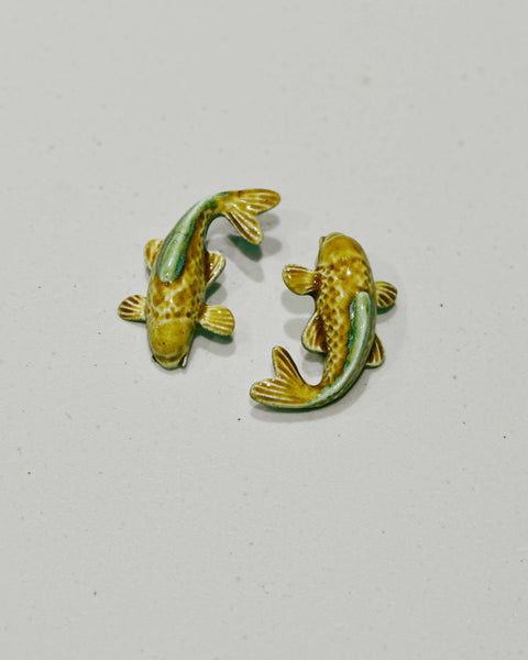 Porcelain Oversize Catfish Earrings