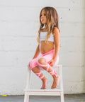 Coral Pink Dancer Leggings Kids and MInis2