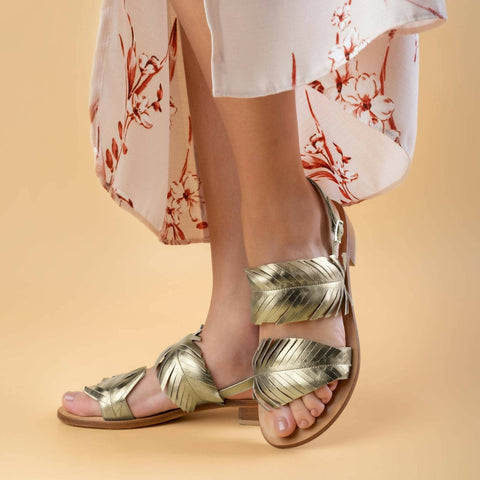 Palinuro Sandaly - Greek inspired sandals platinum