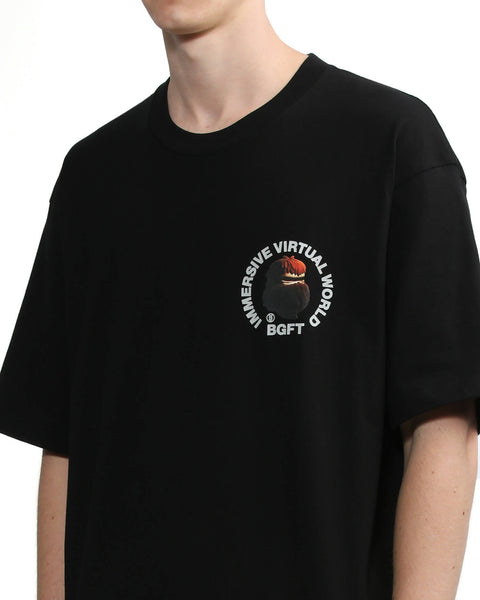 Big Foot Black T-shirt in Cotton Jersey