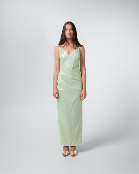 Metallic Mint Dress