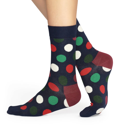 4-Pack Holiday Big Dot Socks Gift Box