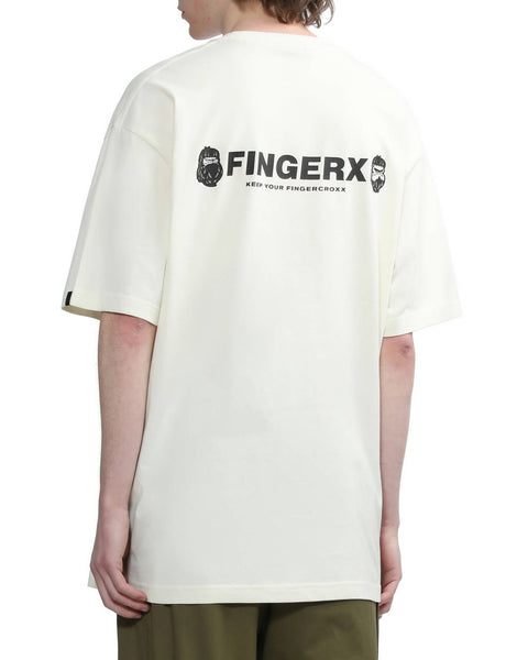 Big Foot Logo Ivory T-shirt in Cotton Jersey