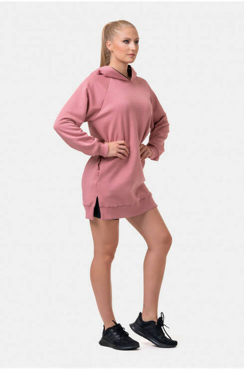 Nebbia Women's Everyday Hero Long Sweatshirt With A Hoodie