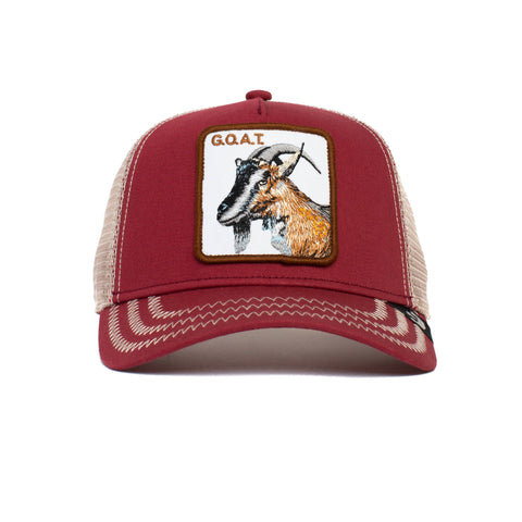 The Goat Trucker Hat Red