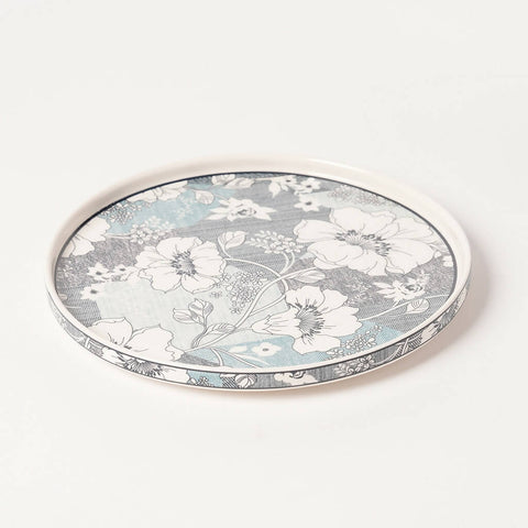 Blue Floral Plate