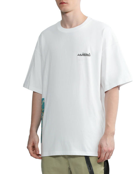 Side Print T-shirt in White