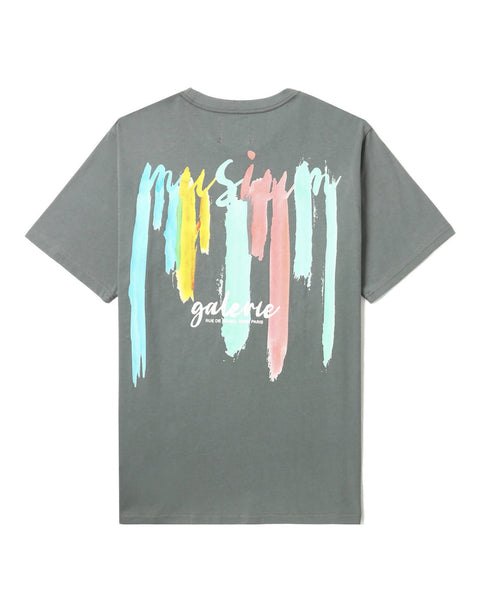 Colorful Thread Logo T-shirt in Grey