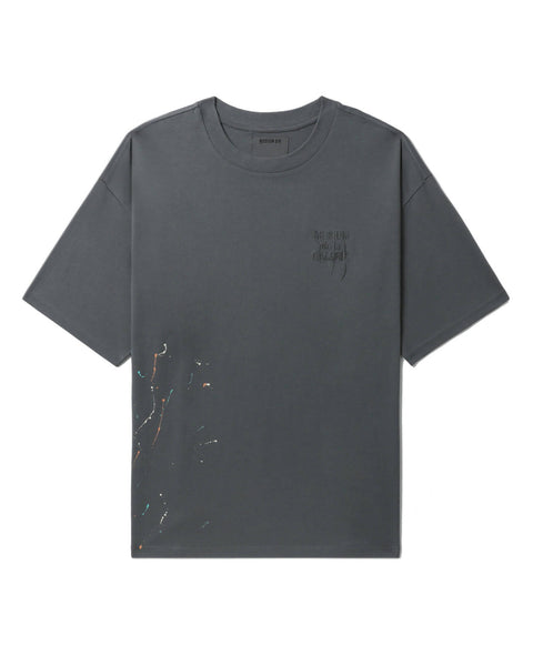 Splash Oil Painting T-shirt in Grey