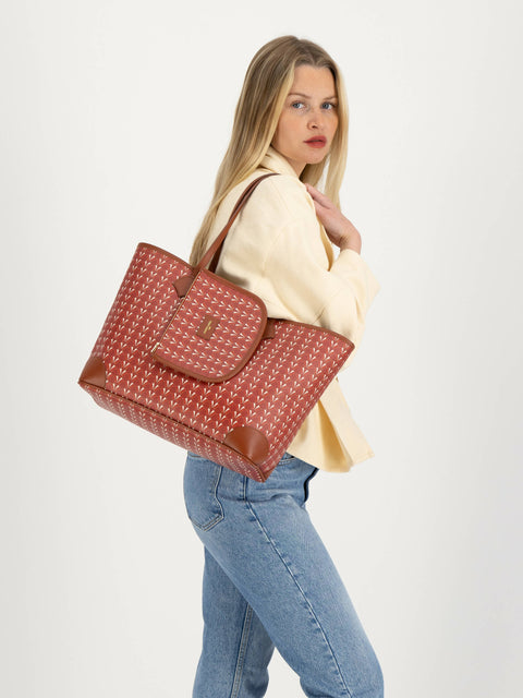 Overflow Tote Bag - Oak Red