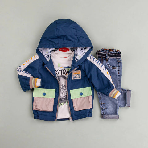 BOMBILI Boys 3 Piece Jacket Set