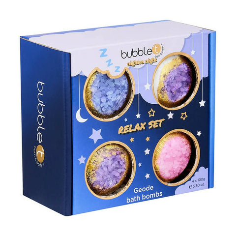 Bubble T Geode Bath Fizzers - 4 x 100g