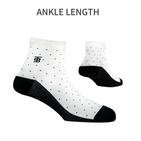 Gentleman Edition Cream Dotted Ankle Length