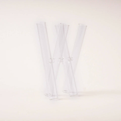 4 Pillar Cross Glass Vase - Large