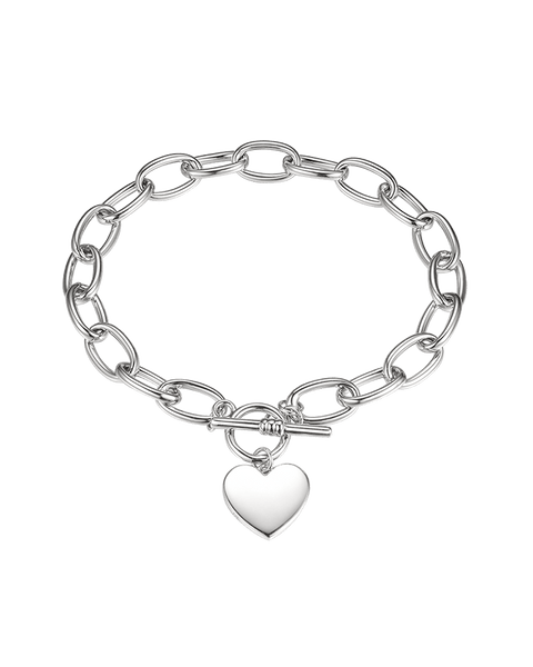 Massive bracelet with heart