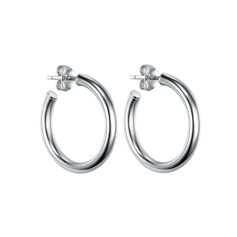 Hula hoop earrings 2 cm