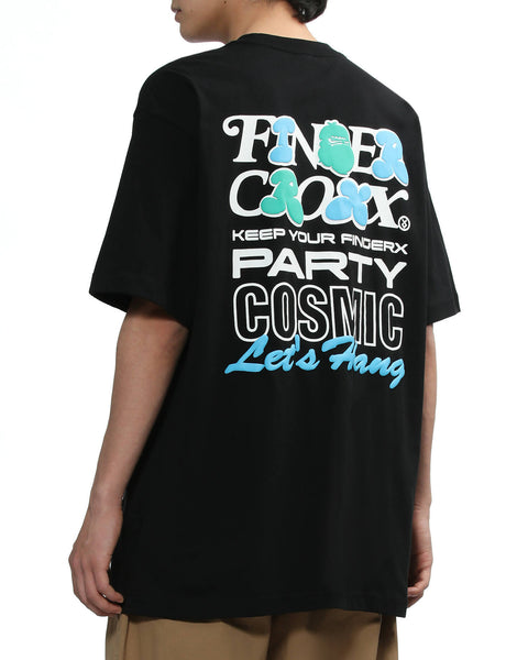 Party Cosmic Black T-shirt in Cotton Jersey