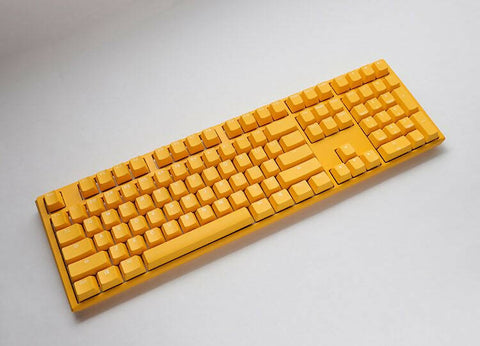 Ducky One 3 Yellow Ducky بالحجم الكامل 100% مفتاح أحمر كرزي أمريكي