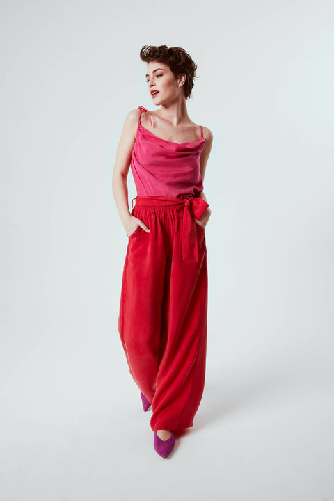 Giyi Red Easy Pants