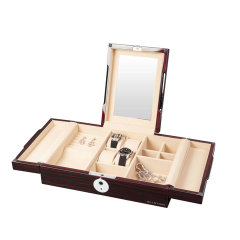 Trinity Fingerprint Ebony – Watch & Jewelry Box