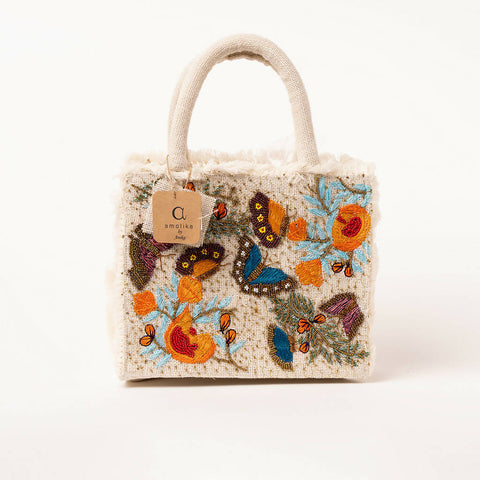 Beauty of Butterfly small tote bag