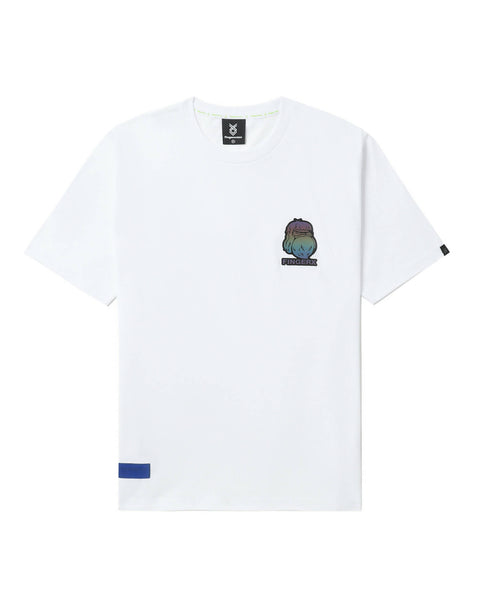 Gradient Logo White T-shirt in Cotton Jersey