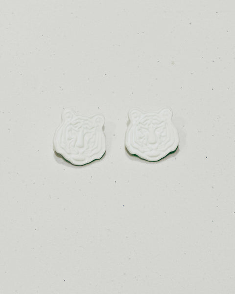Porcelain Tiger Earrings